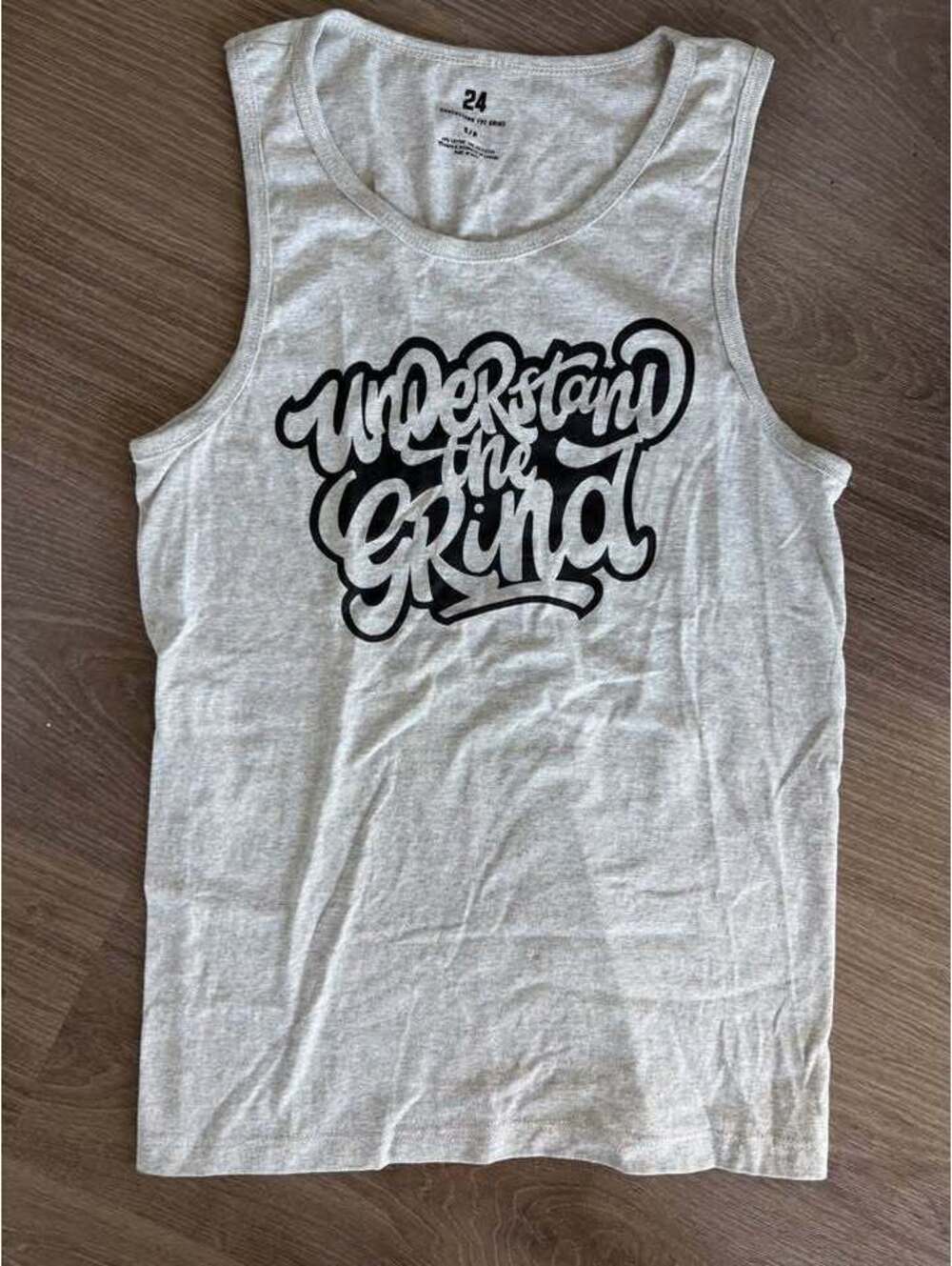 Norman Powell NBA Understand the Grind grey basketball tank top